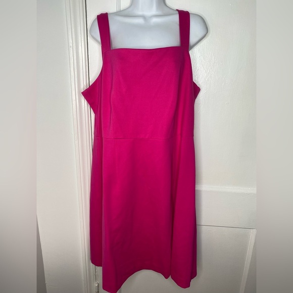 ON 34th NWT Solid Ponte Knit Pink Sleeveless Mini Tank Dress - Picture 2 of 8